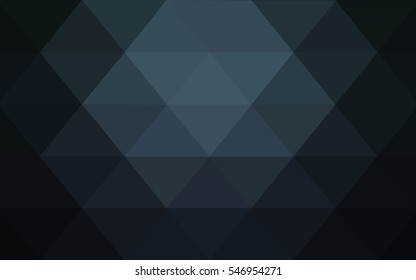 DARK BLUE abstract textured polygonal background. Vector blurry triangle design. Pattern can be used for background.