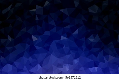 DARK BLUE abstract textured polygonal background. Vector blurry triangle design. Pattern can be used for background.