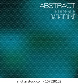 Dark blue abstract triangle background