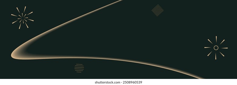 Dark blue abstract vector background with bright and elegant glowing circle lines stacked together, cover of business presentation banner or night party.