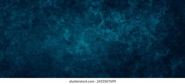 Dark blue abstract vector watercolor textured background for flyer, poster, brochure, banner and cover design template. Grunge brushstrokes and splashes.