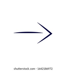 Dark blue arrow designs. Different vector design of a pointer icon. 