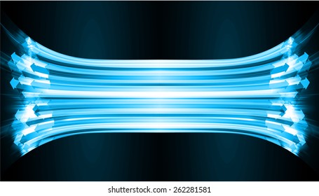 Dark blue arrow Light Abstract Technology background for computer graphic website internet. circuit