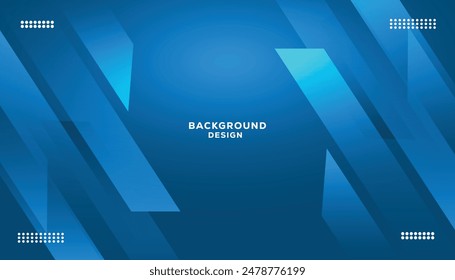 Dark blue background with abstract geometric diagonal elements for presentation. Futuristic technology concept. Vector illustration