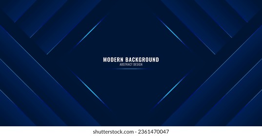 Dark blue background with abstract glowing lines graphic elements. Modern simple texture design. Futuristic technology concept. Perfect for banner, poster, cover, landing page, etc.