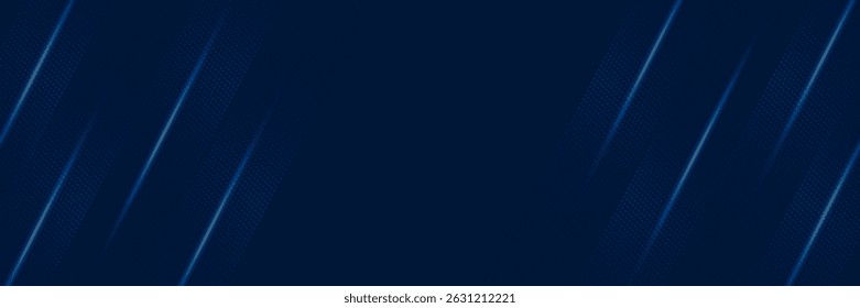 Fondo azul oscuro con líneas brillantes abstractas Elementos gráficos. Moderno diseño de textura simple. Concepto de tecnología futurista. Traje para el cartel, cubierta, Anuncio, folleto, volante. Ilustración vectorial