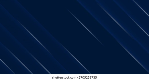Dark blue background with abstract glowing lines graphic elements. Modern simple texture design. Futuristic technology concept. Suit for poster, cover, banner, brochure, flyer. Vector illustration