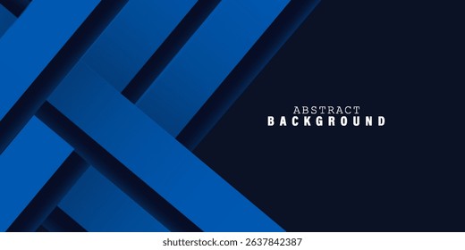 Dark blue background with abstract graphic elements for presentation background design.