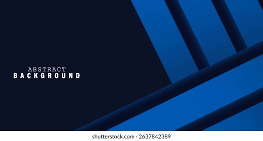 Dark blue background with abstract graphic elements for presentation background design.