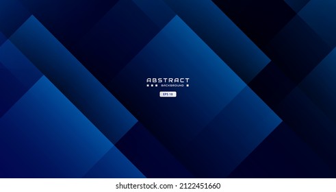 dark blue background with abstract light square shape, arrow, dynamic and sport banner concept.