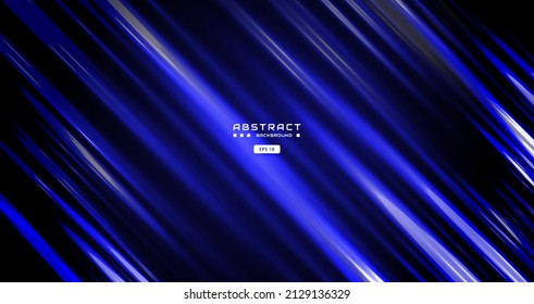 fondo azul oscuro con forma cuadrada clara abstracta, flecha, dinámica y concepto de banner deportivo.