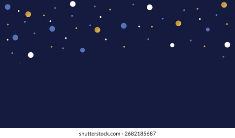 Dark blue background with abstract polka dot pattern
