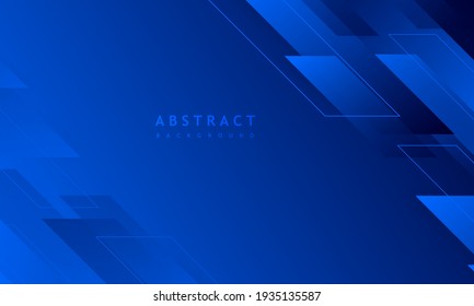 dark blue background with abstract square shape, dynamic and sport banner concept.