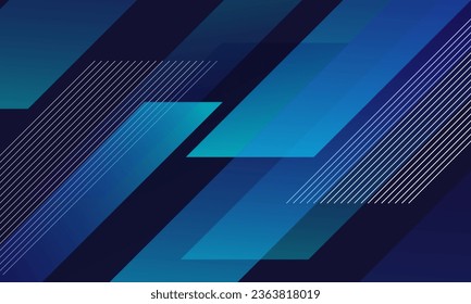 Dark blue background with abstract square shape. Vector illustration