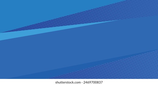 Dunkelblauer Hintergrund mit abstrakter quadratischer Form, dynamischem und sportlichem Banner.