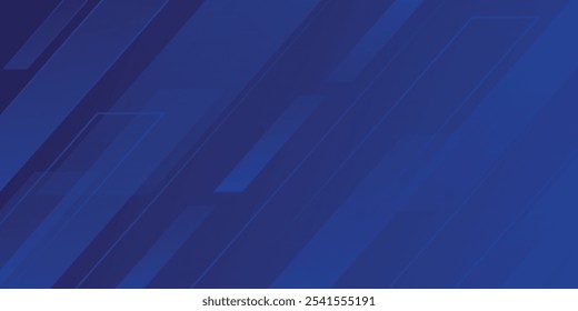 dark blue background with abstract square shape, dynamic and sport banner concept.