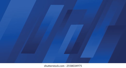 dark blue background with abstract square shape, dynamic and sport banner concept.