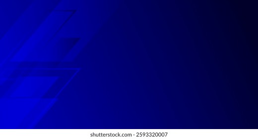 dark blue background with abstract square shape, dynamic and sport banner concept, modern landing page, banner, certificate, brochure, presentation, social media.