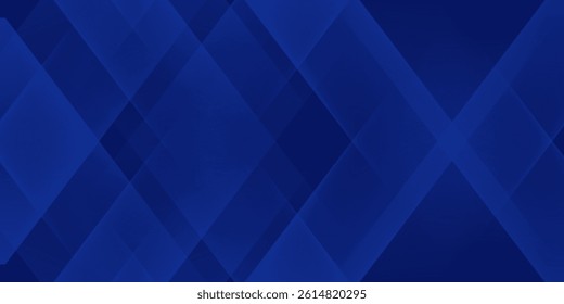 dark blue background with abstract square shape, dynamic and sport banner concept.