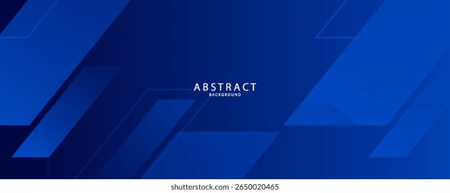 dark blue background with abstract square shape, dynamic and sport banner concept.