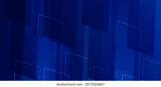 fundo azul escuro com forma quadrada abstrata, dinâmica e esporte banner conceito vetor moderno, fundo ilustrasion Eps,10