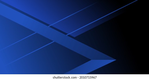 Fondo azul oscuro con flecha y línea para concepto corporativo, plantilla, afiche, folleto, sitio web, diseño de volante. Ilustración del vector
