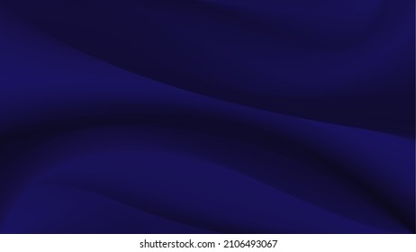 Dark blue background for catalog advertising design. Luxury navy fabric background. Smooth cyan backdrop. Vector illustration.