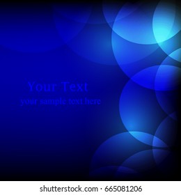 dark blue background circle