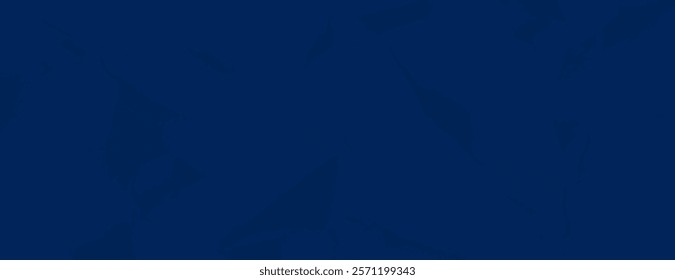 Dark blue background with a crumpled paper texture. The background is deep blue, creating a textured, abstract style. Minimal crumple paper texture vector background 