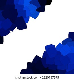 Dark blue background from cubes. Vector illustration for your graphic design.Vector illustration for your graphic design.