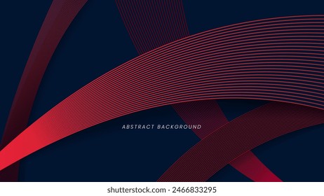 Dark blue background with a decorative pattern of diagonal curved lines