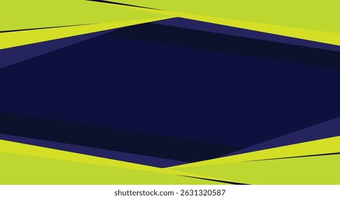 Dark blue background design with modern green abstract