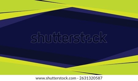 Dark blue background design with modern green abstract