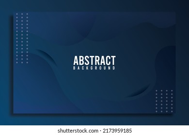 Plantilla de diseño de fondo azul oscuro, diseño con estilo abstracto, adecuada para la promoción de su negocio y el fondo de la presentación.