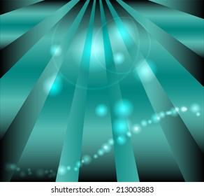 Dark blue background with dots light and rays 