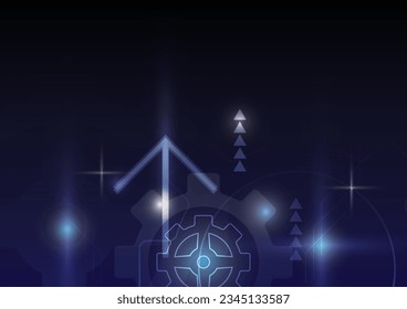 dark blue background gear up top light