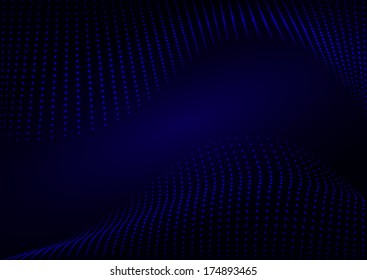 Dark blue background with the glowing effect halftones