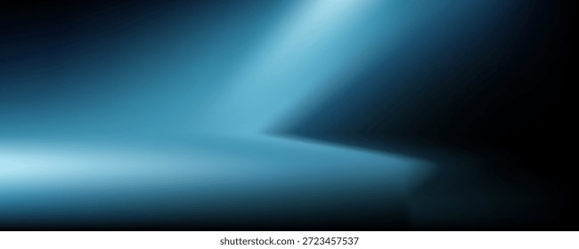 Dark blue background glowing light blue ray spotlight stage studio backdrop product placement abstract template design,vector Eps10


