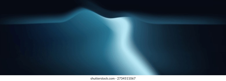 Dunkelblauer Hintergrund leuchtend hellblauer Strahl Scheinwerfer Bühne Studiohintergrund Produktplatzierung abstrakte Vorlage Design