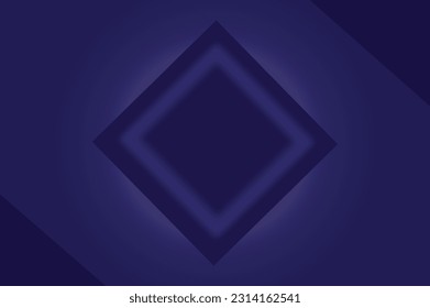 Dark blue background with a glowing square in the center. Horizontal vector template for banners, invitations, vouchers, certificates, and websites