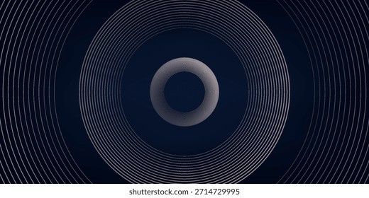    dark blue background with golden circles. modern background. vector illustration. eps 10