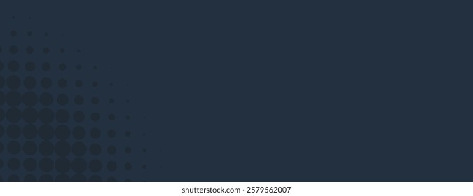 Dark blue background with a gradient of circles. The background is smooth and blue, creating a modern, abstract style. Digital background vector. Blue background.
