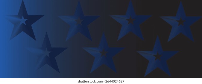 A dark blue background with a gradient effect, featuring geometric hexagonal patterns. The blue background adds a modern, sleek texture. Minimal abstract hexagon pattern vector gradient background