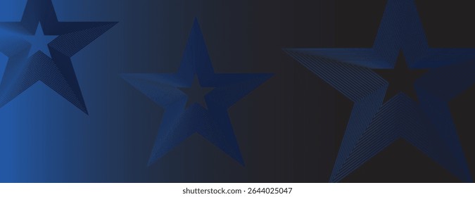 A dark blue background with a gradient effect, featuring geometric hexagonal patterns. The blue background adds a modern, sleek texture. Minimal abstract hexagon pattern vector gradient background