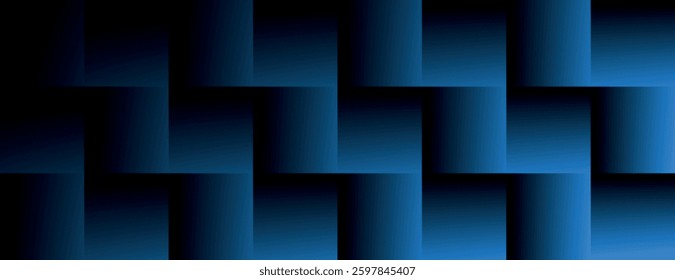 A dark blue background with a gradient texture. The background features a woven pattern, with blue shades creating a 3D effect. Geometric gradient background vector. Blue background.