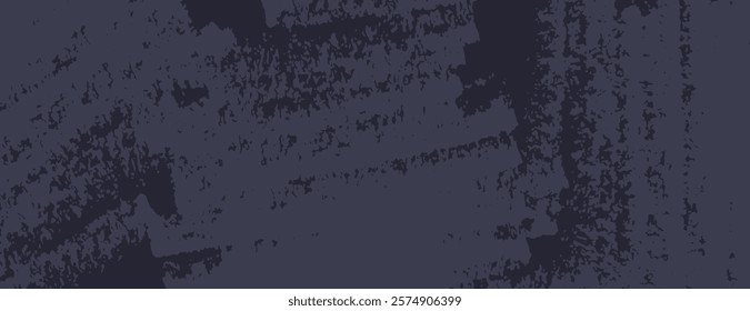 Dark blue background with a grunge texture. The background features rough, distressed patterns in blue, creating a rugged, edgy style. Brush stroke texture background. Purple background vector.