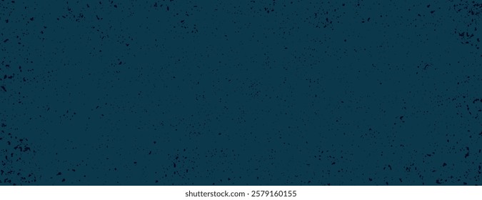 Dark blue background with a grunge texture. The background is speckled and rough, giving a distressed blue background appearance. Minimal grainy speckled texture background vector