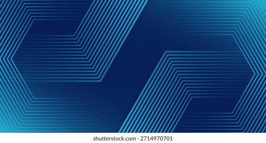 Dark blue background with hexagon geometric lines pattern. Abstract shiny drak old modern overlay  element 