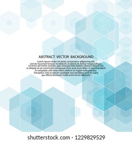 dark blue background of hexagons. polygonal style. vector illustration