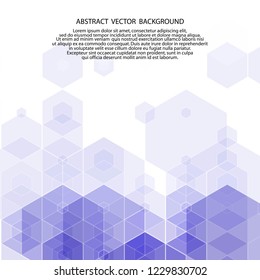 dark blue background of hexagons. polygonal style. vector illustration. eps 10